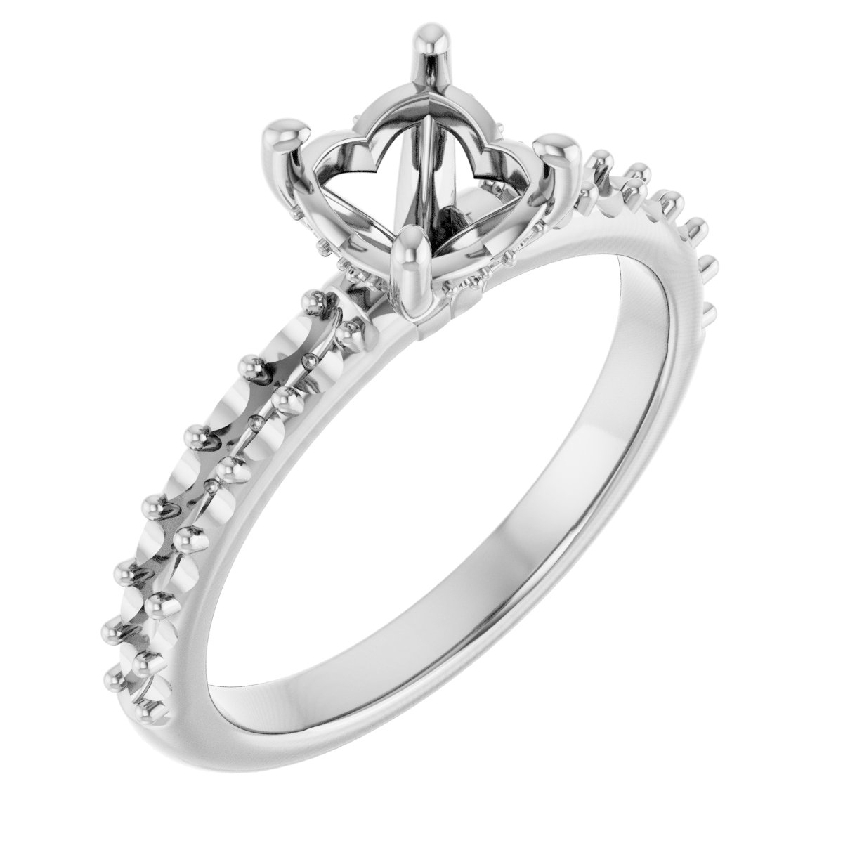 Hidden Halo-Style Engagement Ring