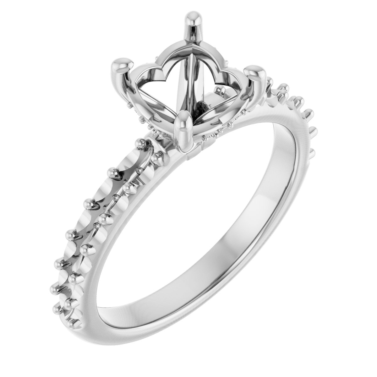 Hidden Halo-Style Engagement Ring