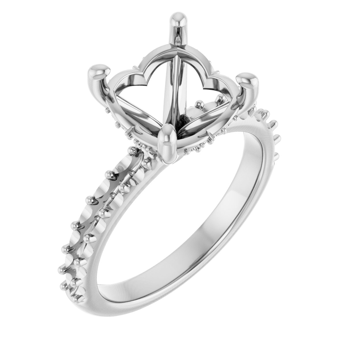 Hidden Halo-Style Engagement Ring
