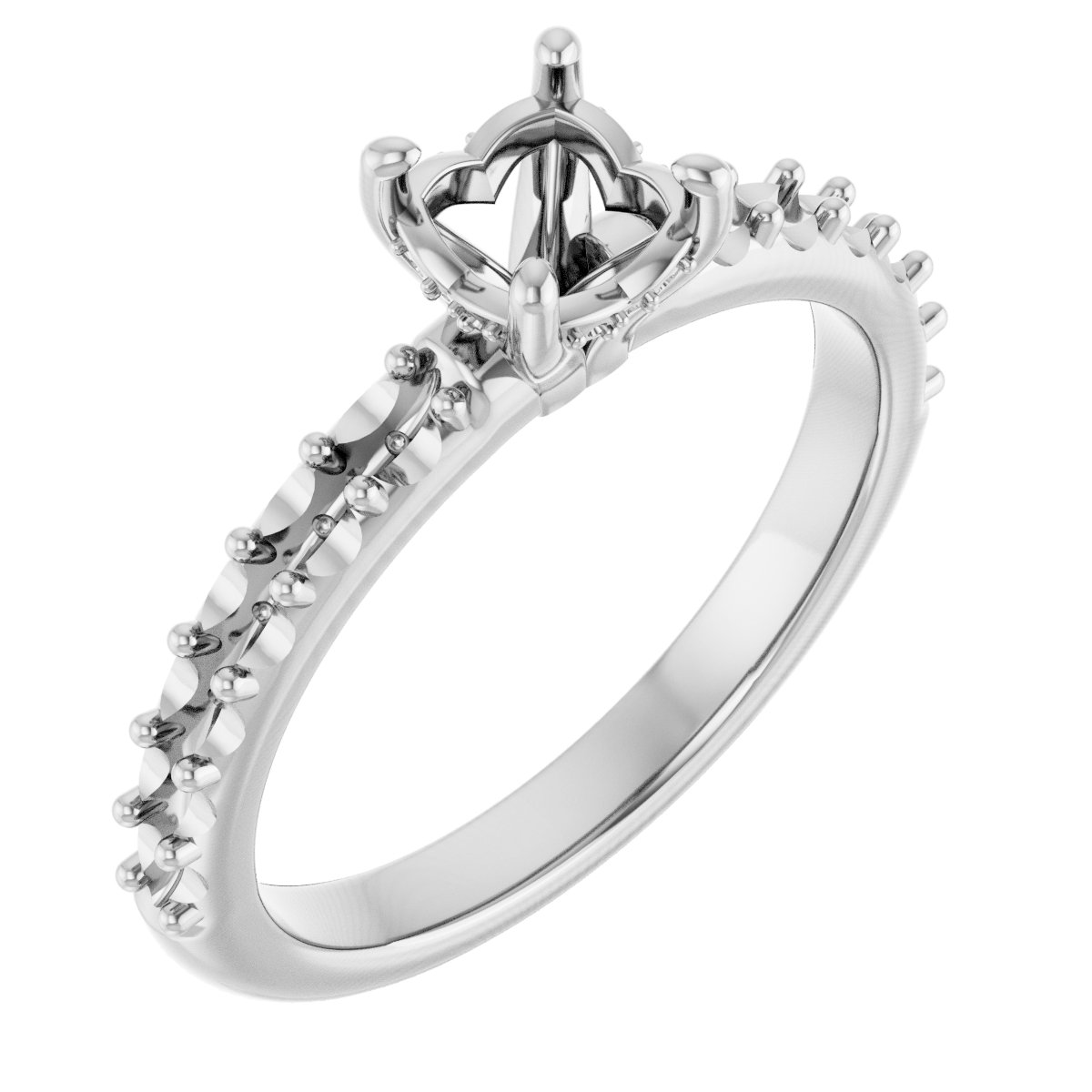 Hidden Halo-Style Engagement Ring
