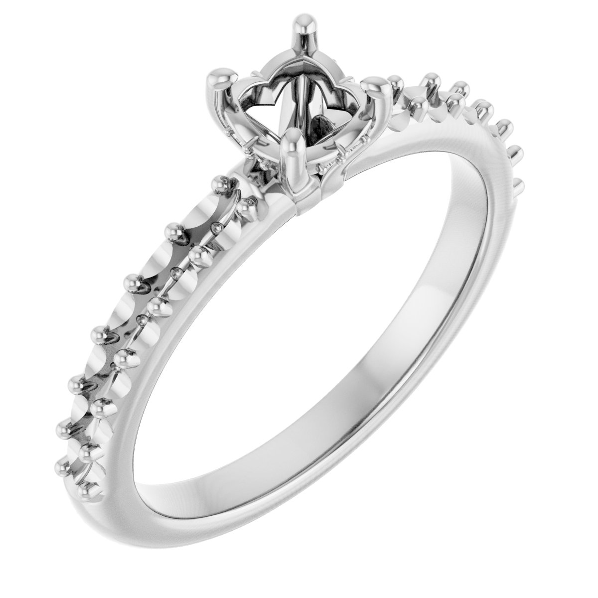 Hidden Halo-Style Engagement Ring