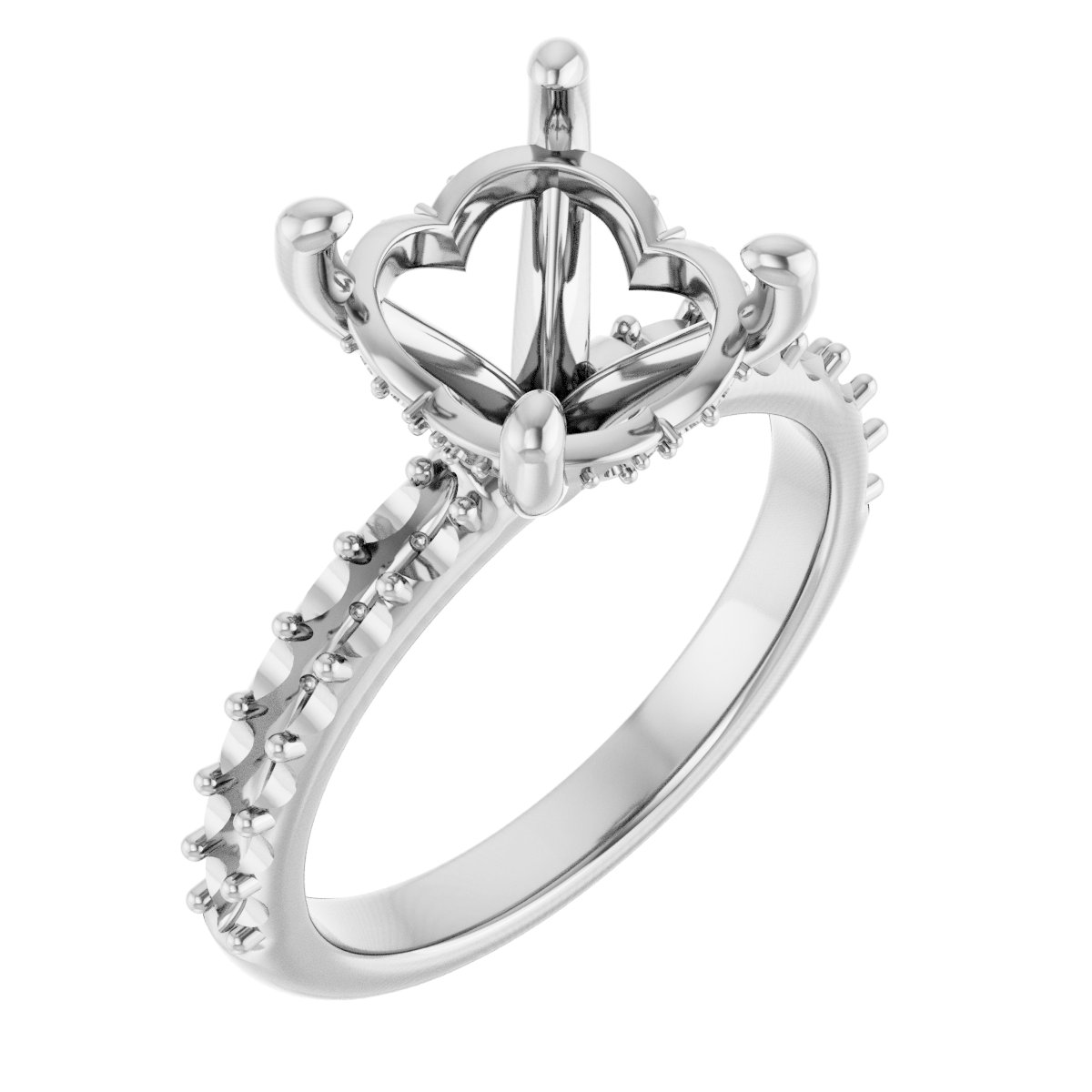 Hidden Halo-Style Engagement Ring