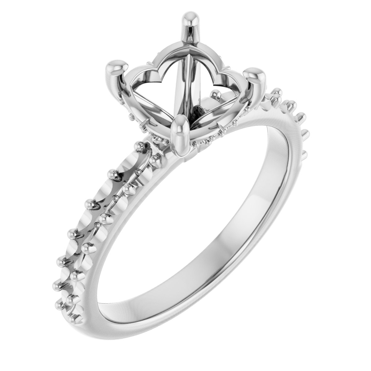 Hidden Halo-Style Engagement Ring