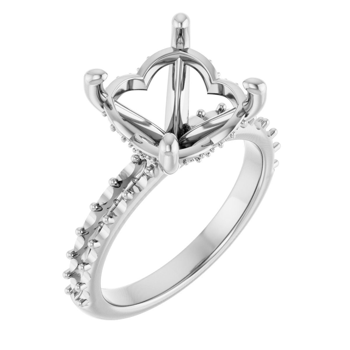 Hidden Halo-Style Engagement Ring