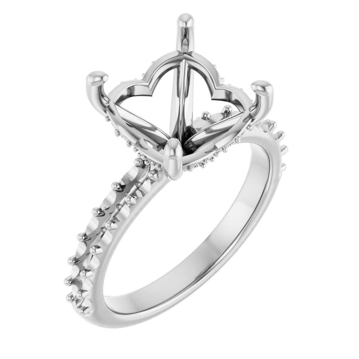 Hidden Halo-Style Engagement Ring