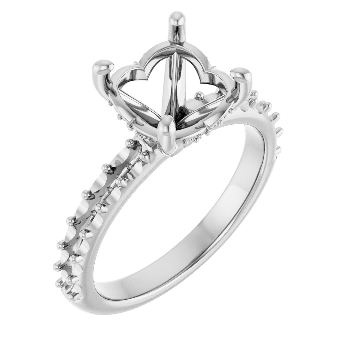 Hidden Halo-Style Engagement Ring