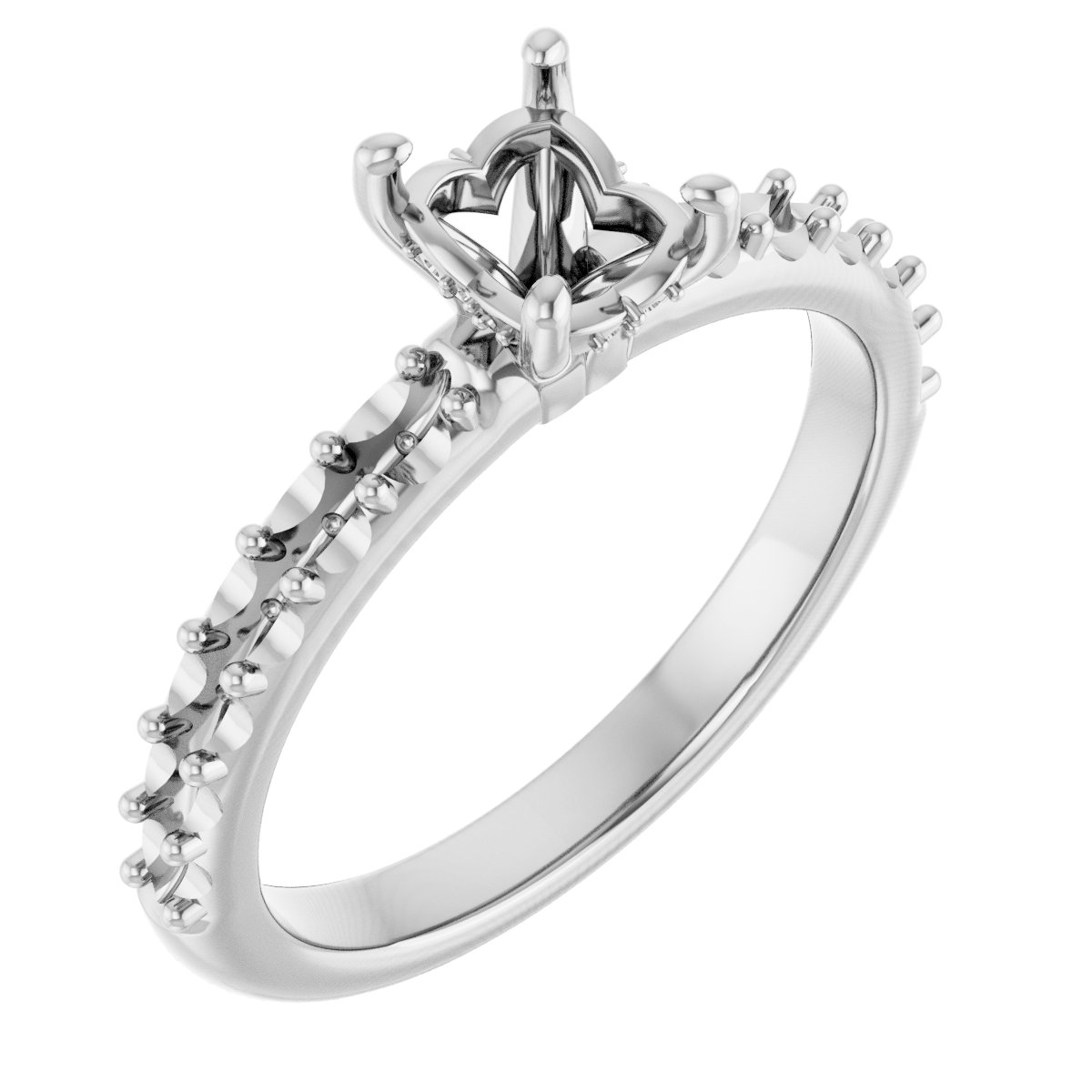 Hidden Halo-Style Engagement Ring
