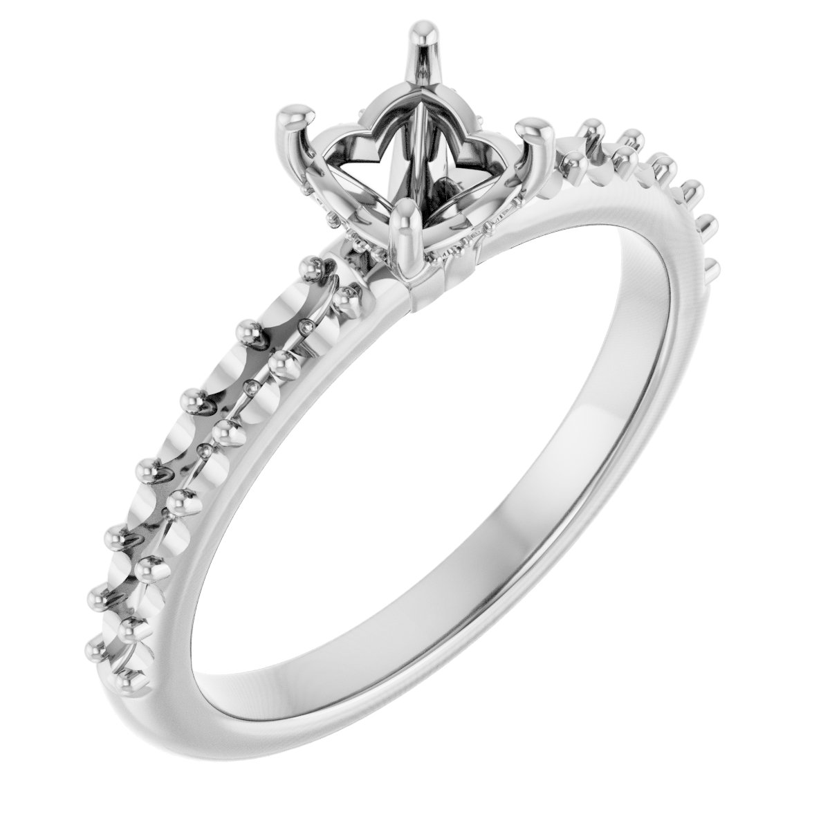 Hidden Halo-Style Engagement Ring
