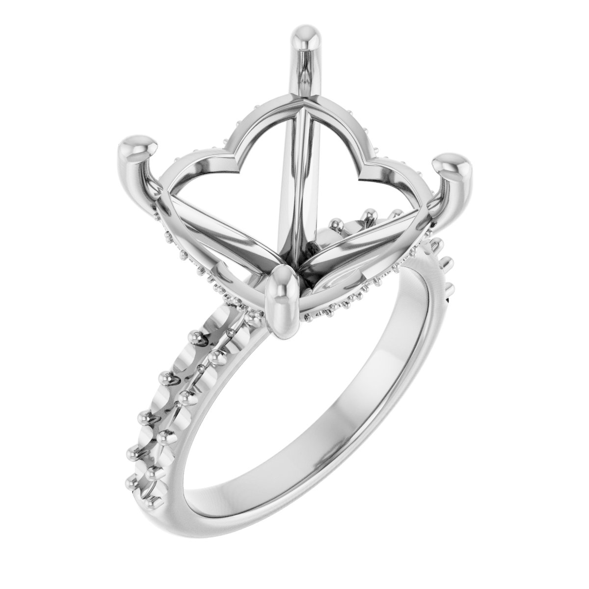 Hidden Halo-Style Engagement Ring