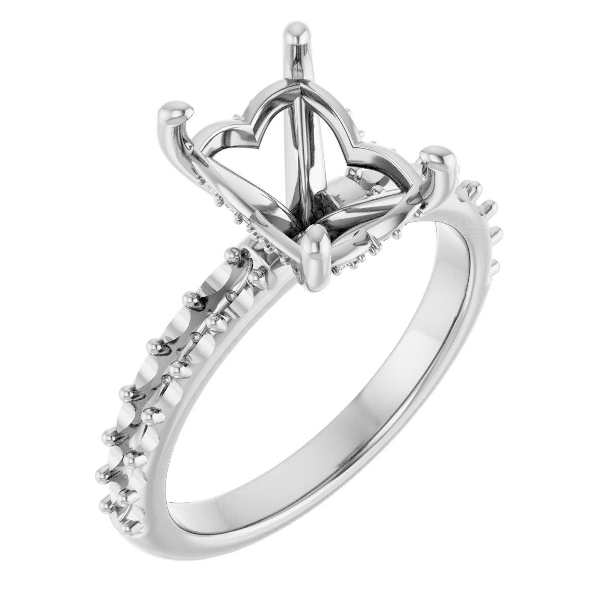 Hidden Halo-Style Engagement Ring