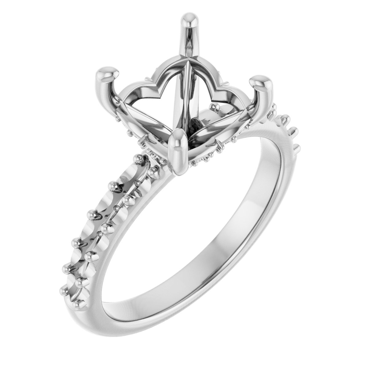 Hidden Halo-Style Engagement Ring