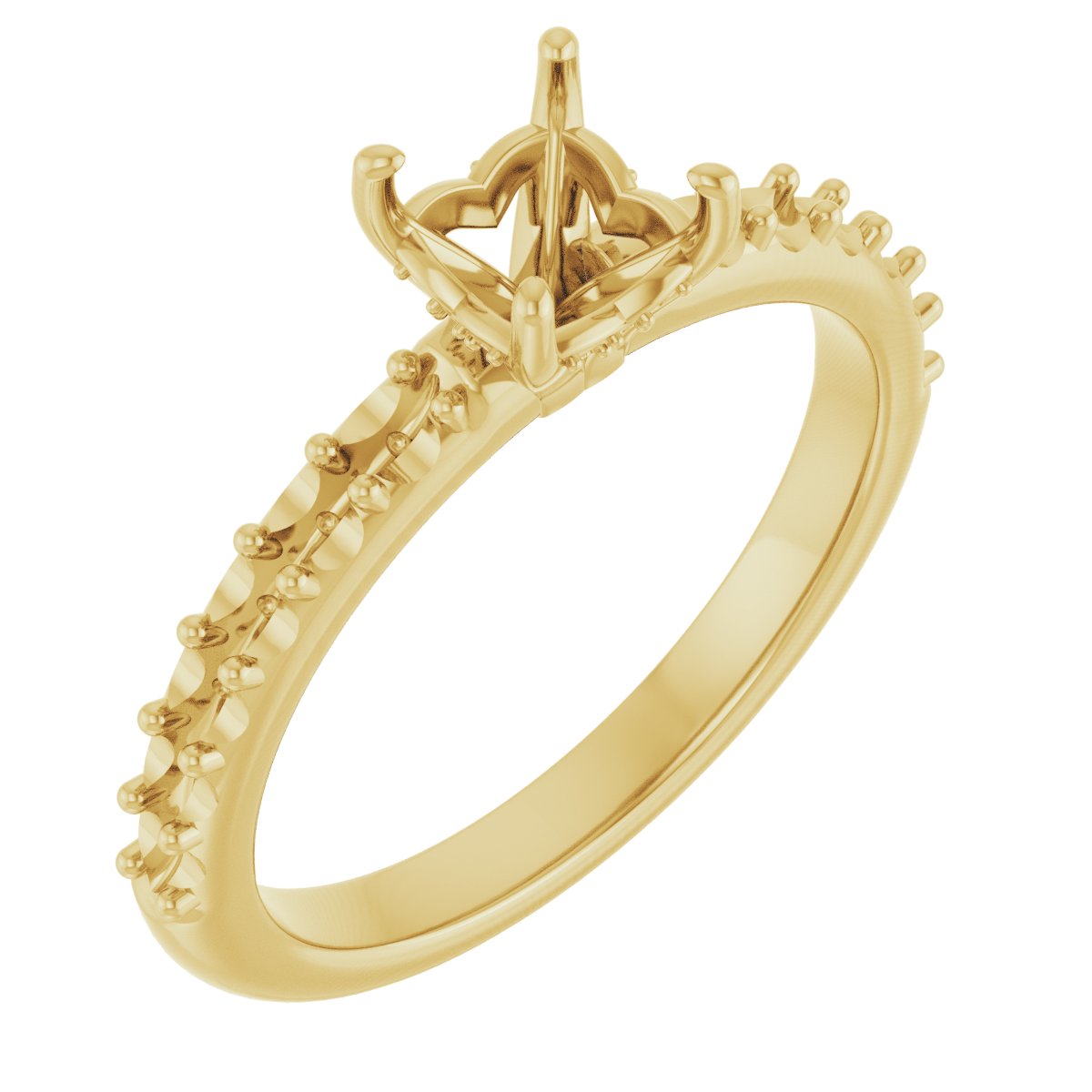 Hidden Halo-Style Engagement Ring