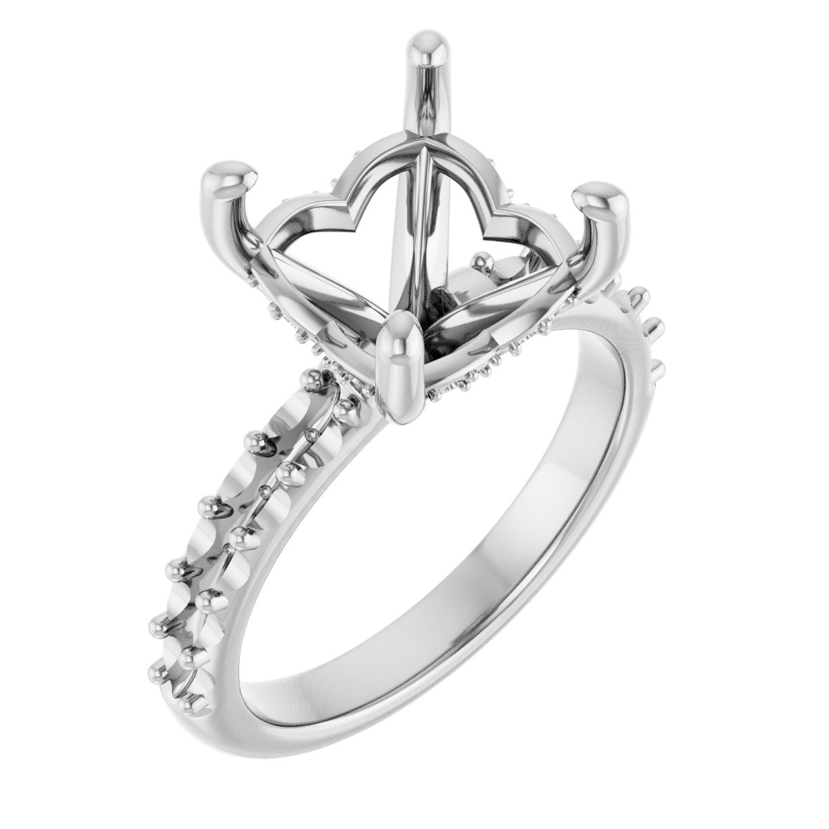 Hidden Halo-Style Engagement Ring