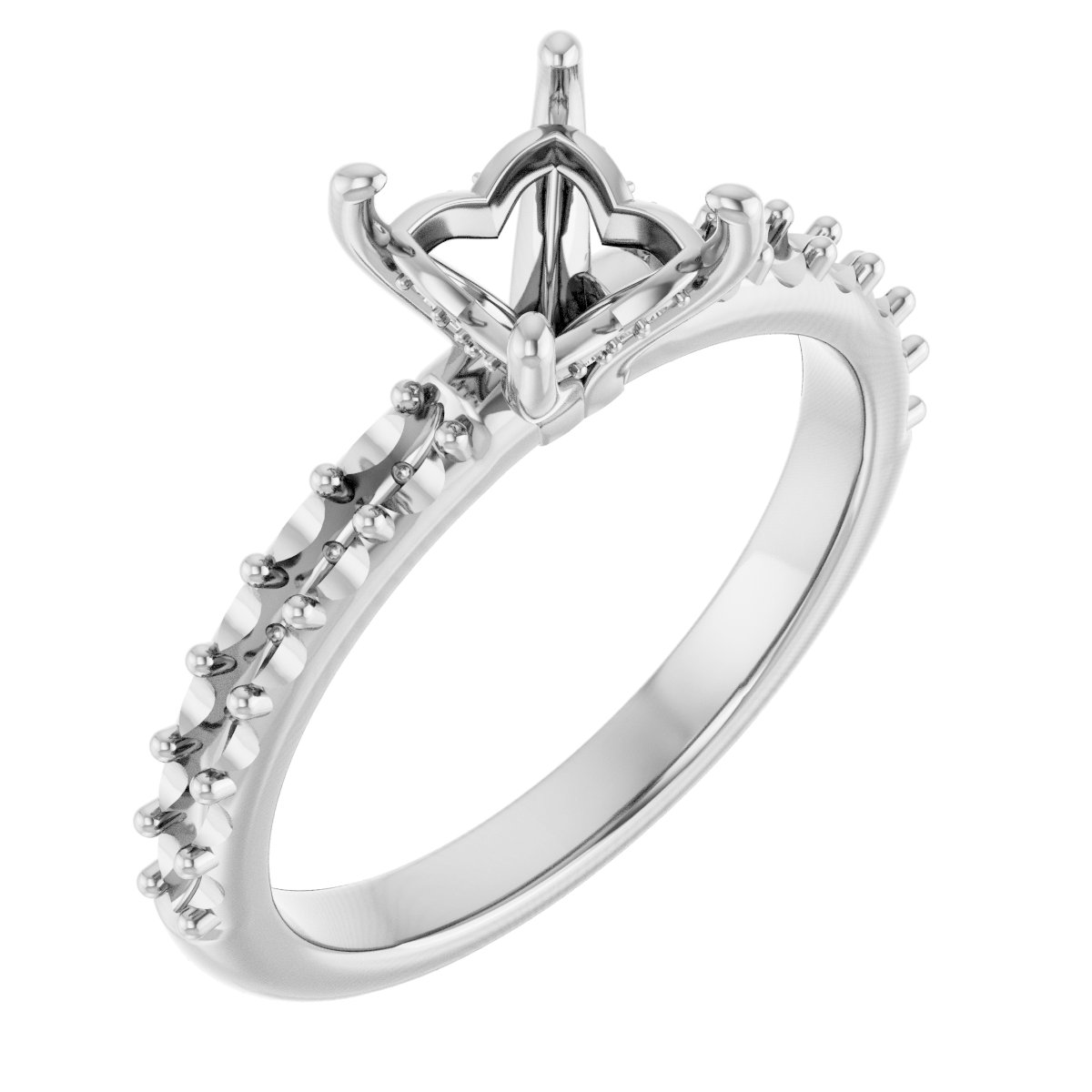 Hidden Halo-Style Engagement Ring