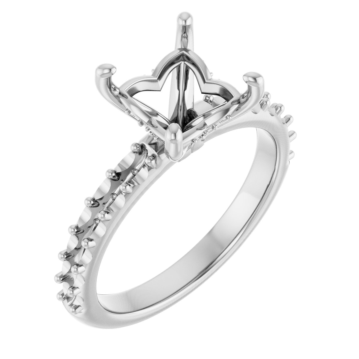 Hidden Halo-Style Engagement Ring