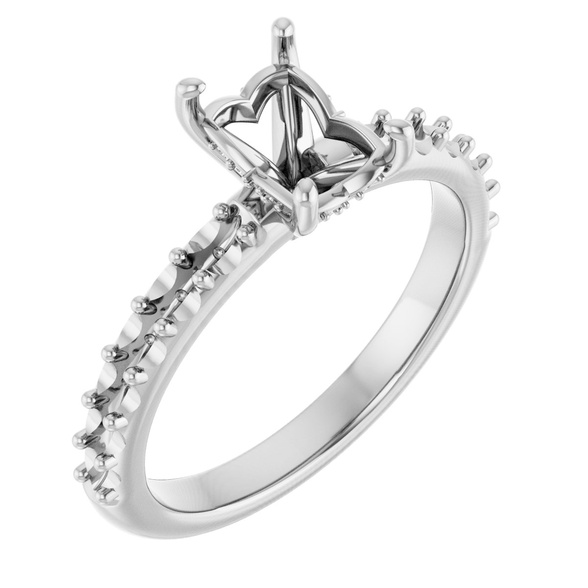 Hidden Halo-Style Engagement Ring