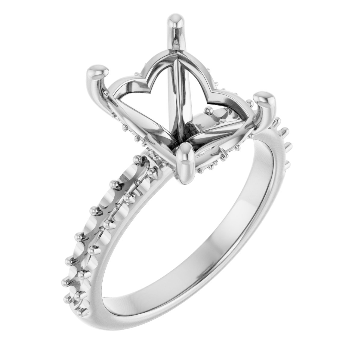 Hidden Halo-Style Engagement Ring