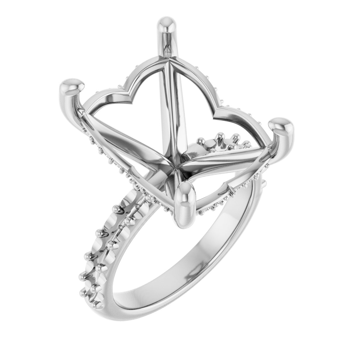 Hidden Halo-Style Engagement Ring