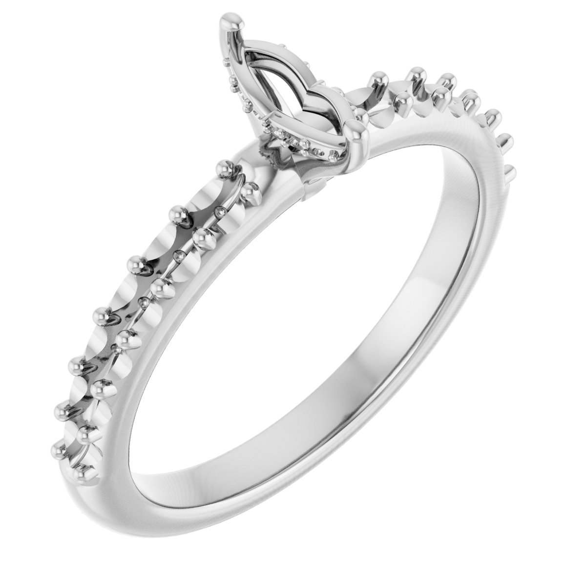 Hidden Halo-Style Engagement Ring