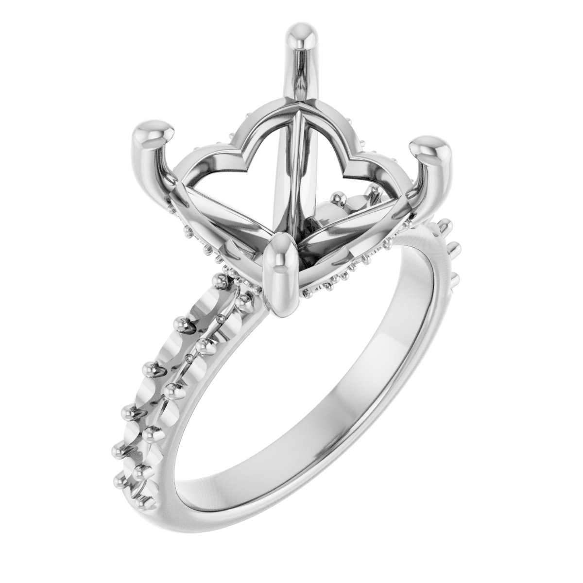 Hidden Halo-Style Engagement Ring
