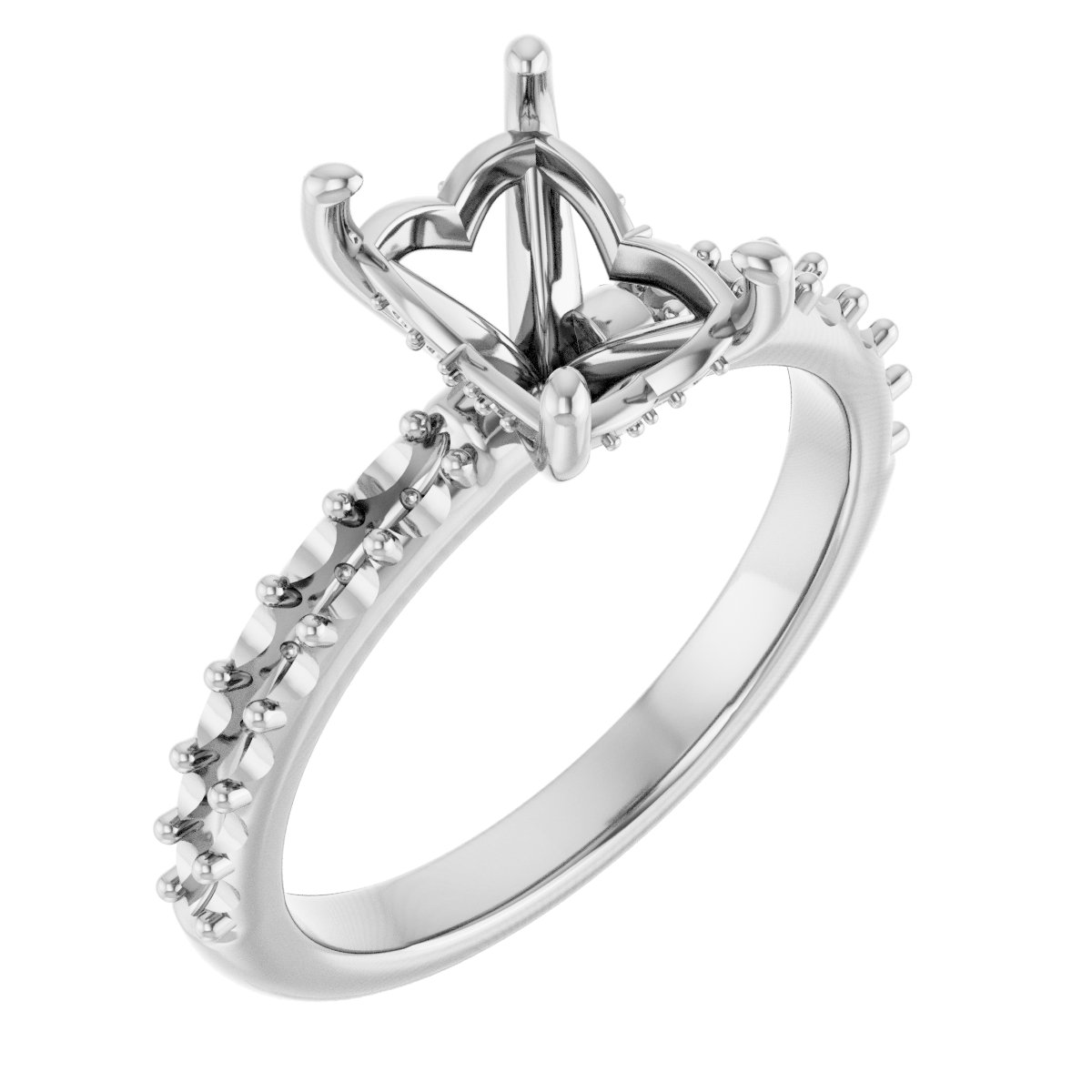 Hidden Halo-Style Engagement Ring