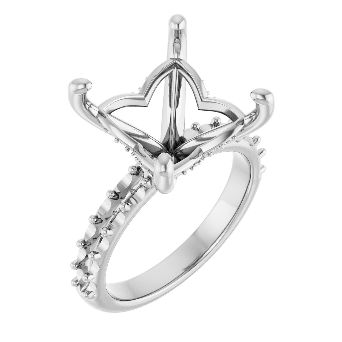 Hidden Halo-Style Engagement Ring