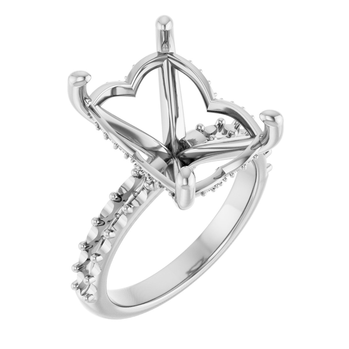Hidden Halo-Style Engagement Ring