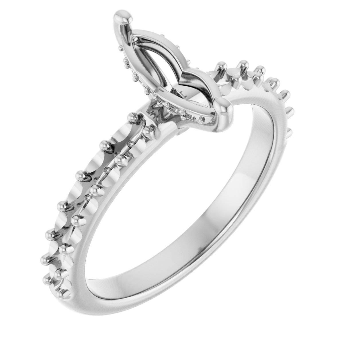 Hidden Halo-Style Engagement Ring
