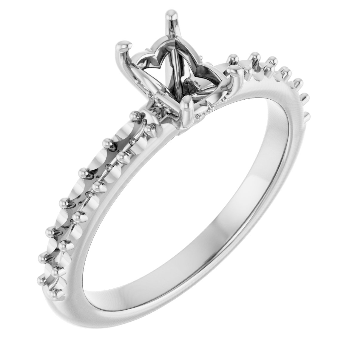 Hidden Halo-Style Engagement Ring