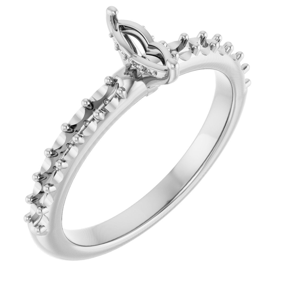 Hidden Halo-Style Engagement Ring