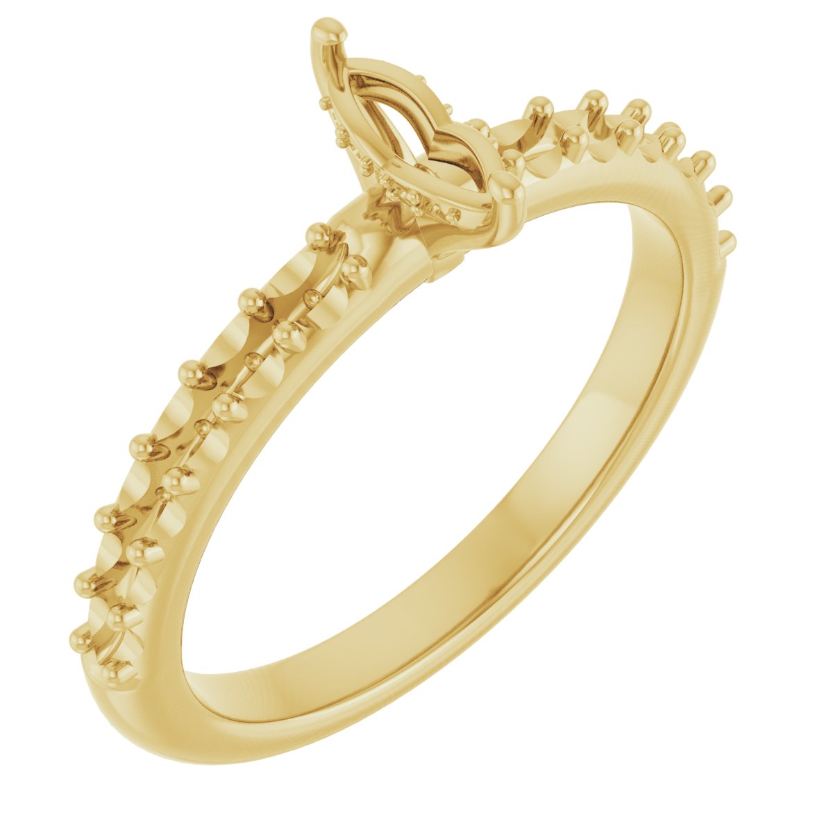 Hidden Halo-Style Engagement Ring
