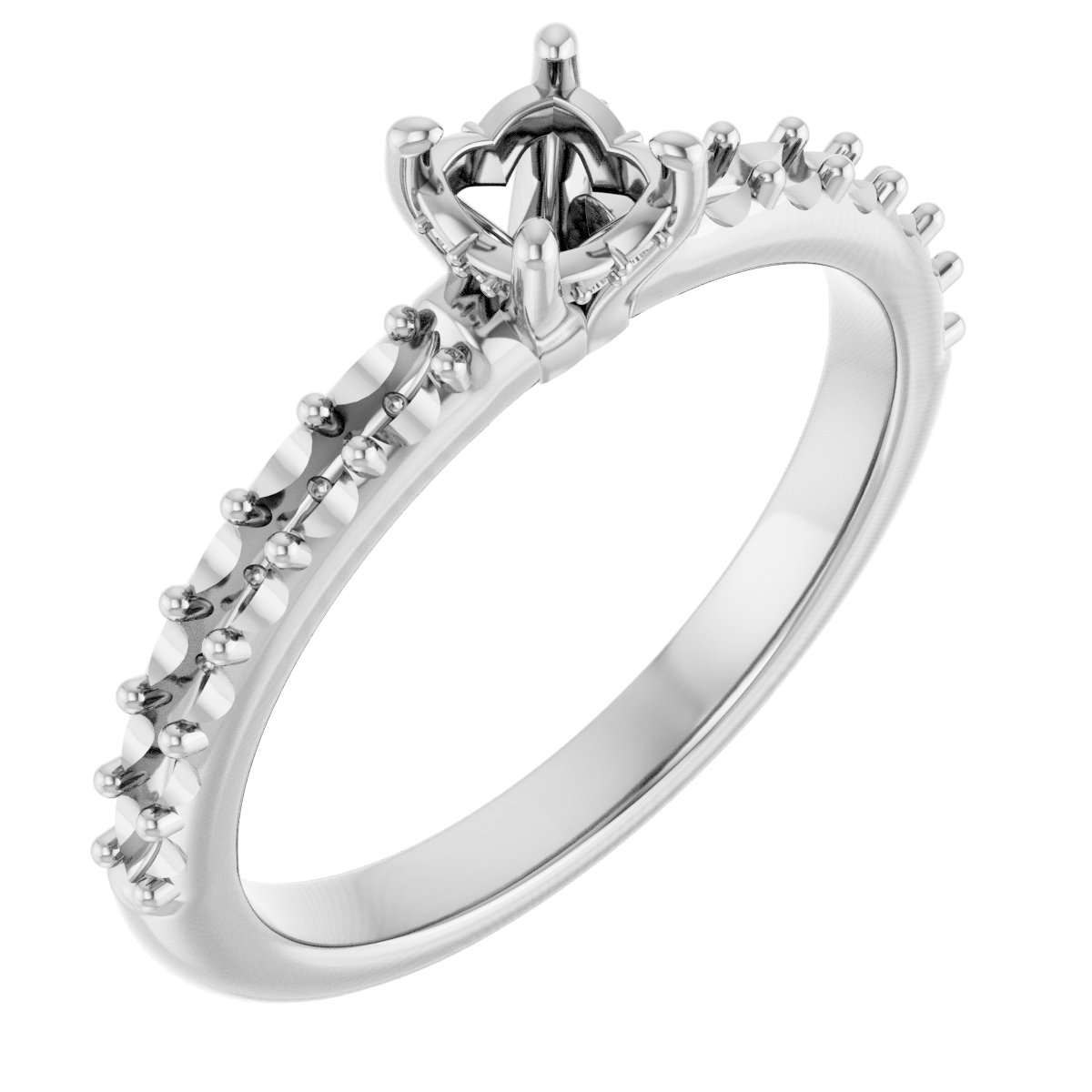 Hidden Halo-Style Engagement Ring