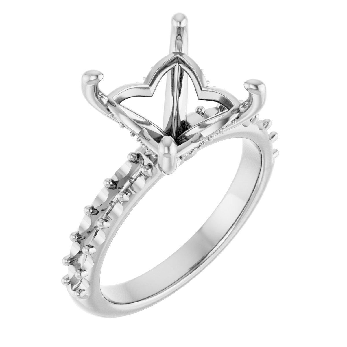 Hidden Halo-Style Engagement Ring