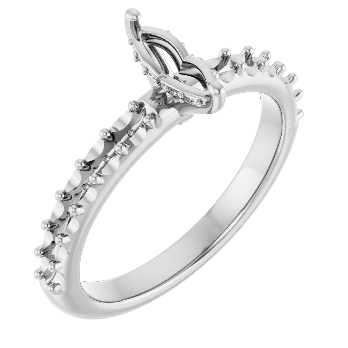 Hidden Halo-Style Engagement Ring
