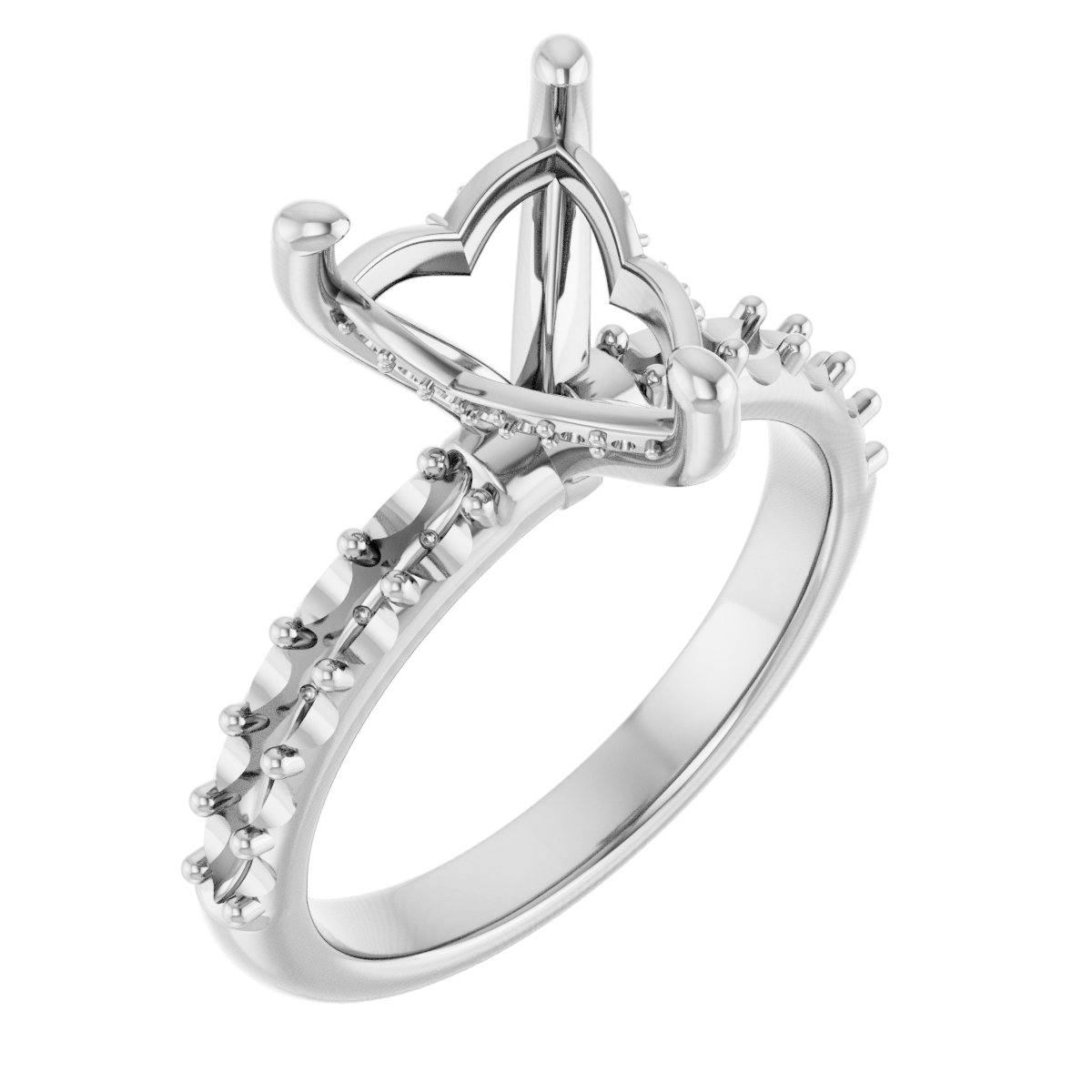 Hidden Halo-Style Engagement Ring