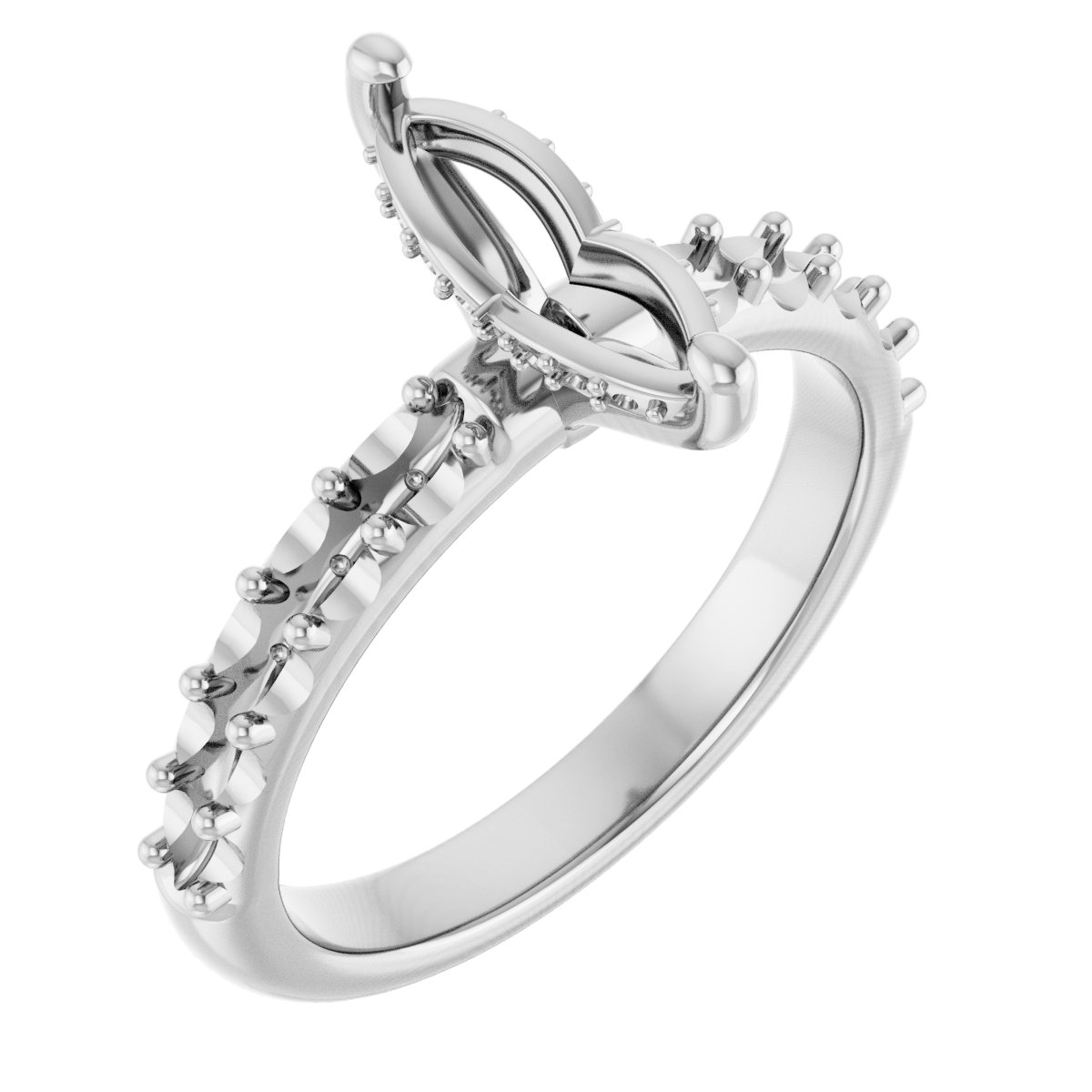 Hidden Halo-Style Engagement Ring