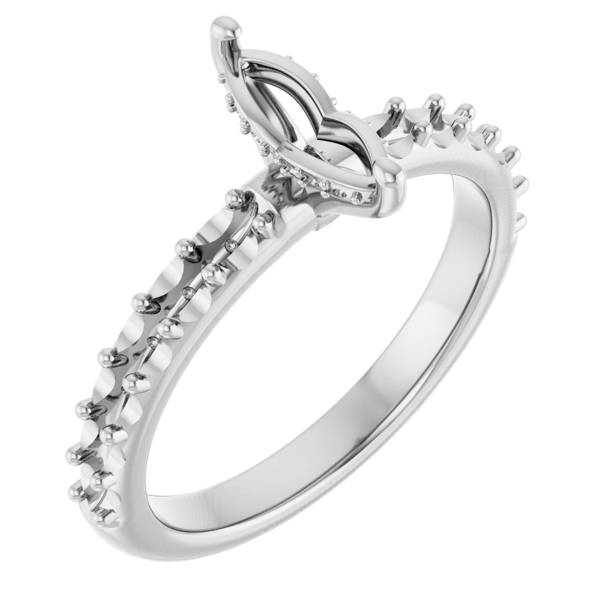 Hidden Halo-Style Engagement Ring