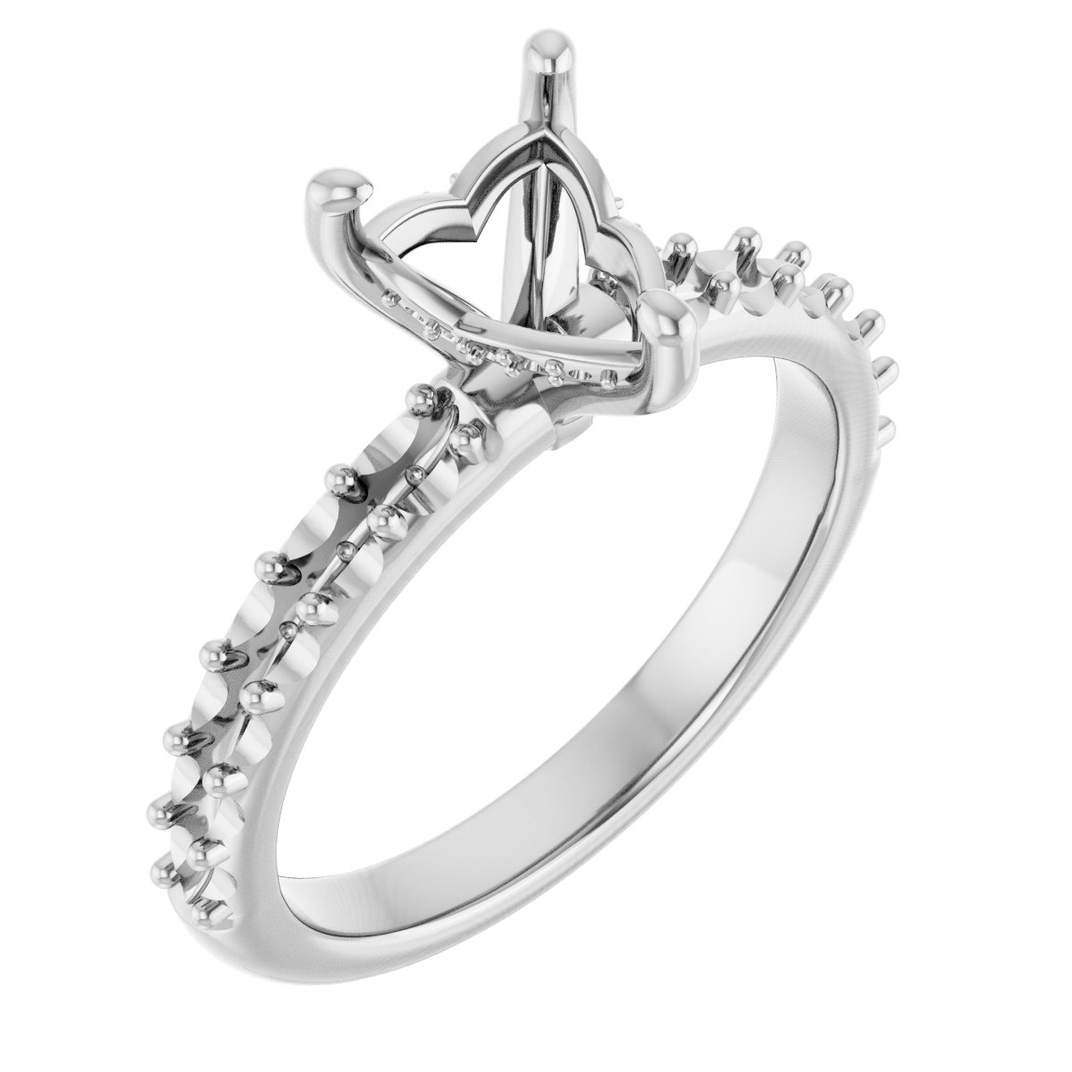 Hidden Halo-Style Engagement Ring