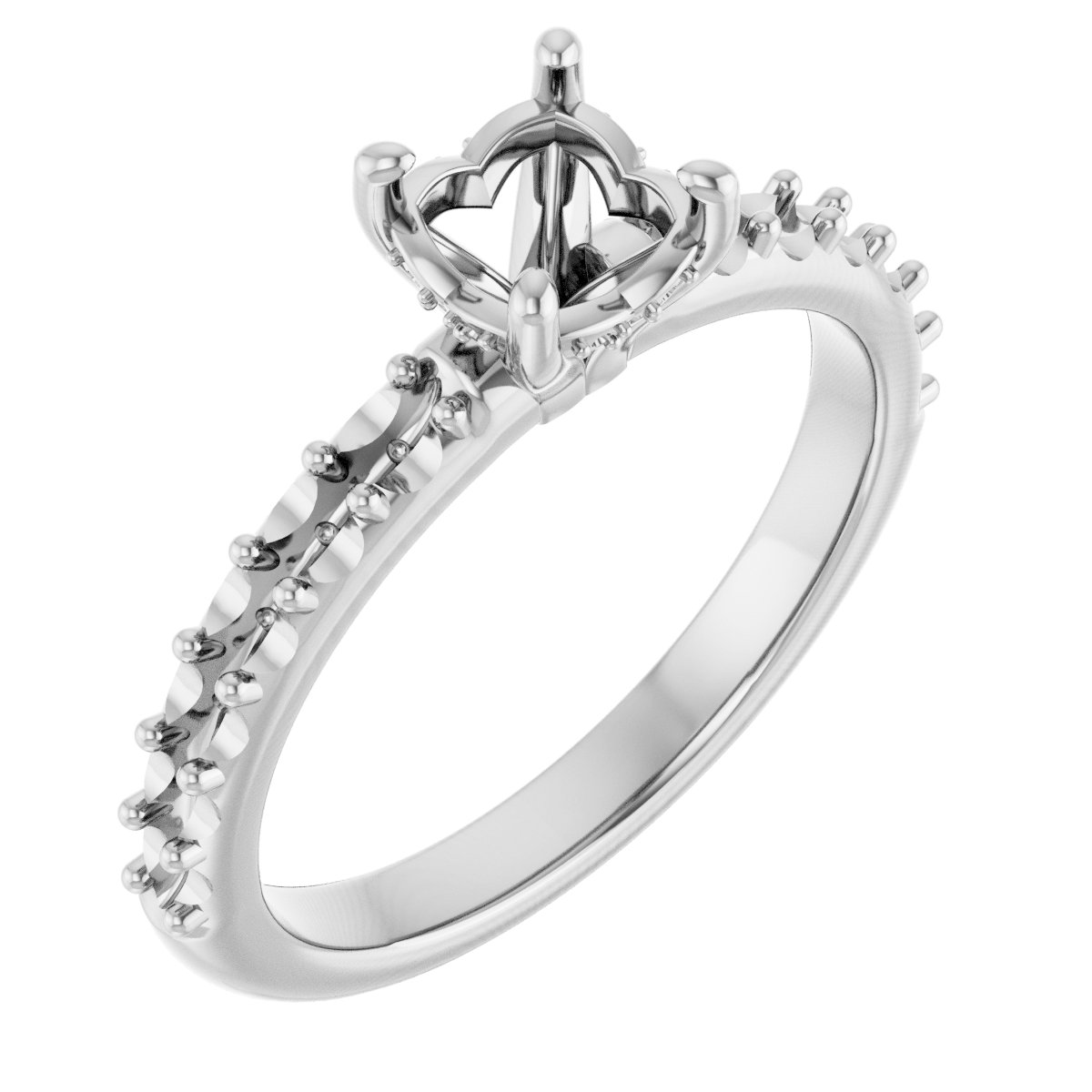 Hidden Halo-Style Engagement Ring