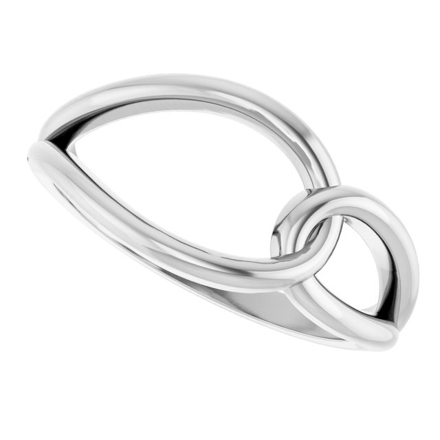 Sterling Silver Interlocking Circle Ring 