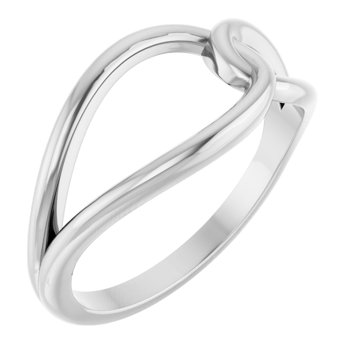 Sterling silver interlocking deals rings