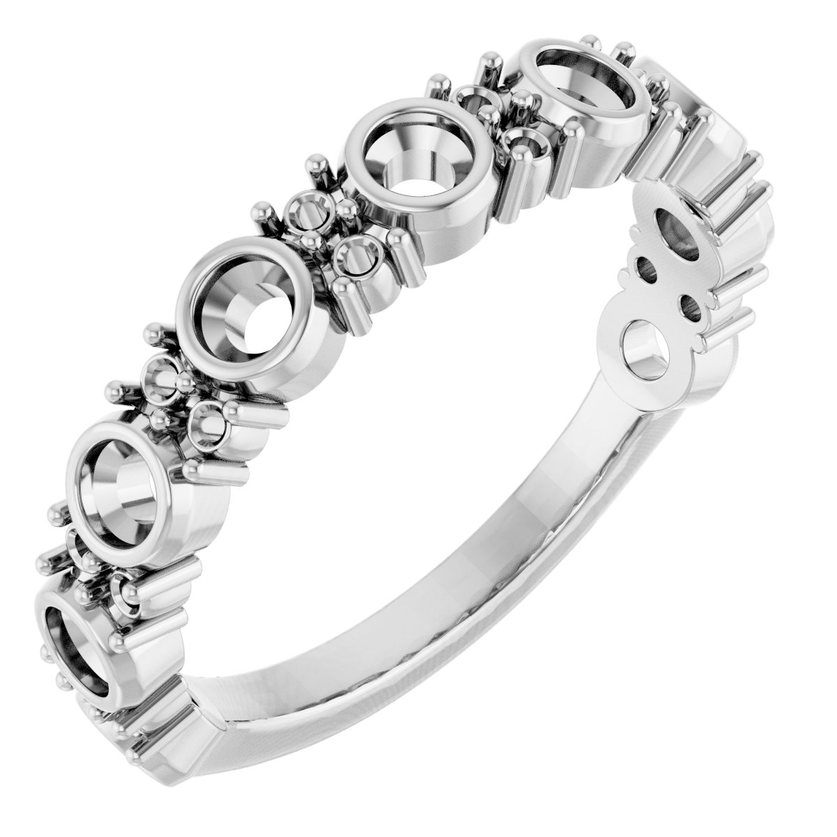 Platinum 3/4 CTW Natural Diamond Anniversary Band