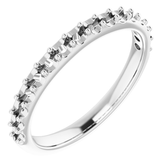 14K White 1/2 CTW Natural Diamond Matching Band