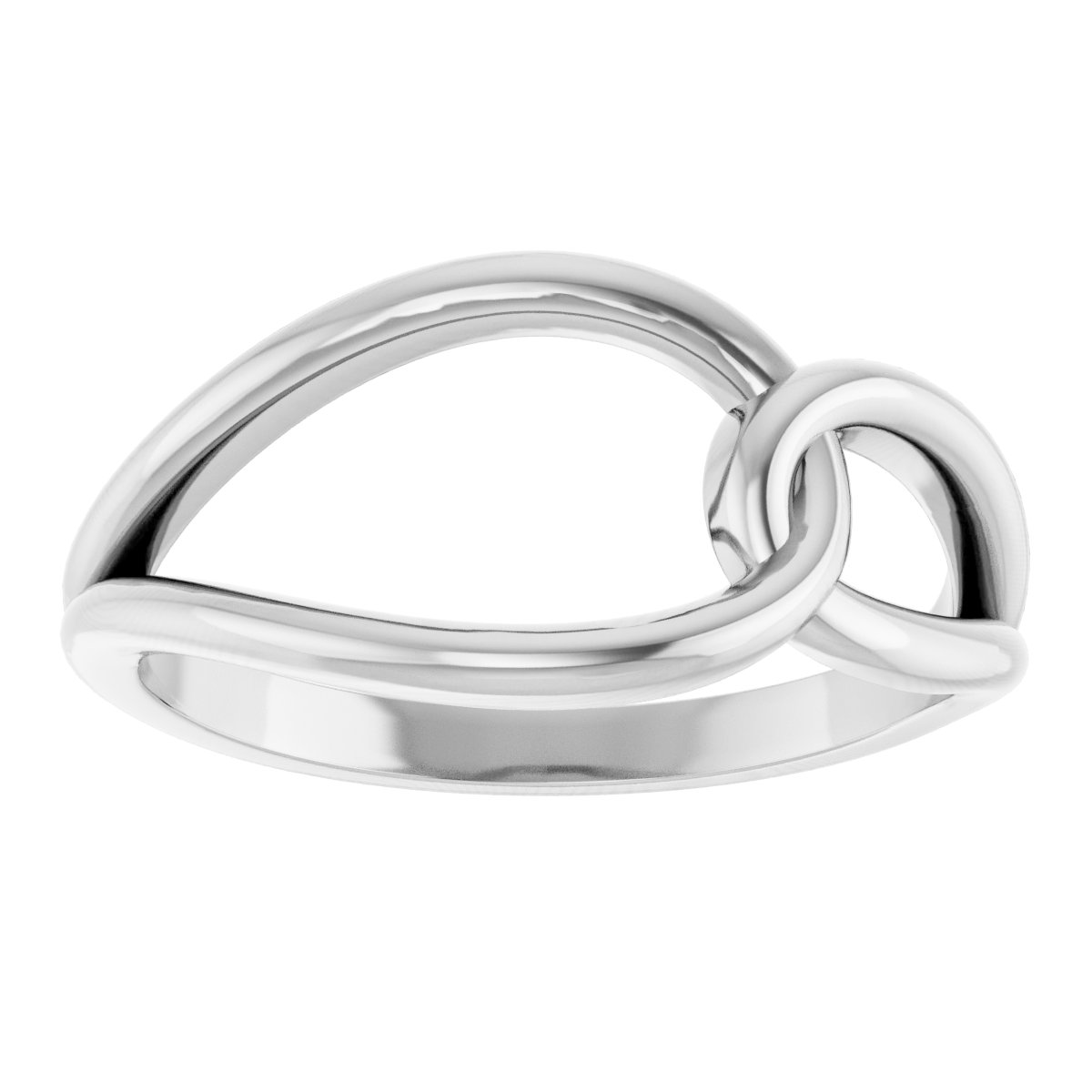 Sterling Silver Interlocking Circle Ring 