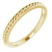 14K Yellow 2 mm Rope Band Size 6.5