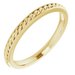 14K Yellow 2 mm Rope Band Size 5