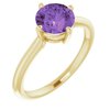 14K Yellow Amethyst Solitaire Ring Ref. 14663497