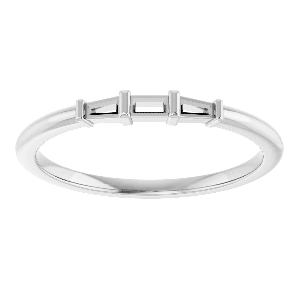 Platinum 1/6 CTW Natural Diamond Stackable Ring