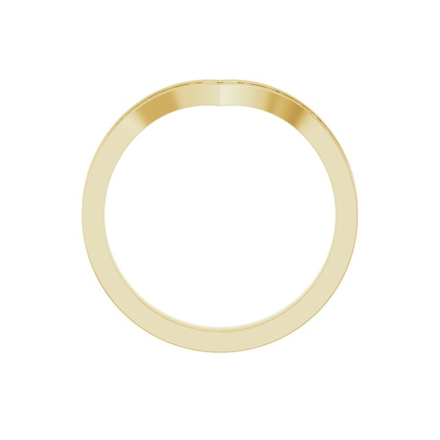 14K Yellow Vintage-Inspired V Ring 