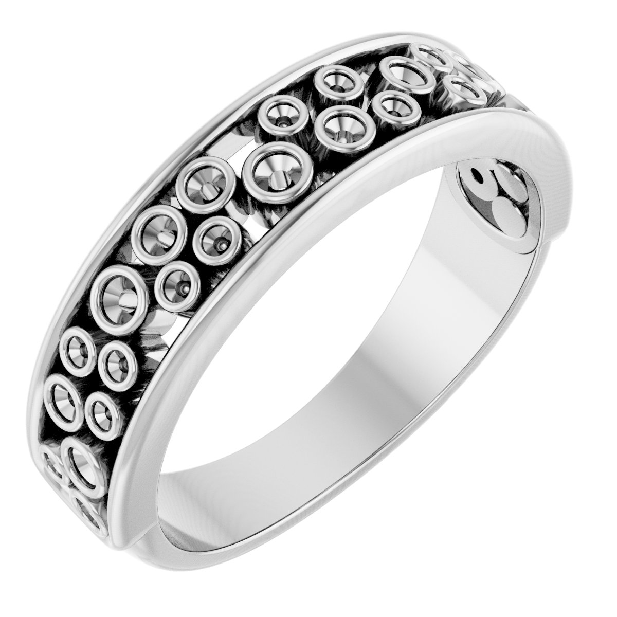 14K White 1/5 CTW Natural Diamond Anniversary Band